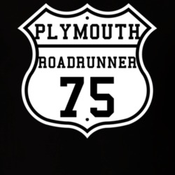 Highway Route 1975 Plymouth Roadrunner Classic Car T Shirt