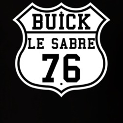 Highway Route 1976 Buick Le Sabre Classic Car T Shirt