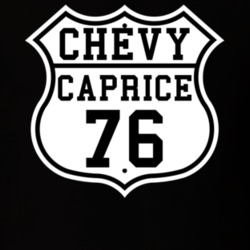 Highway Route 1976 Chevy Caprice Classic Car T Shirt