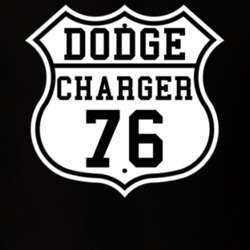 Highway Route 1976 Dodge Charger Classic Car T Shirt