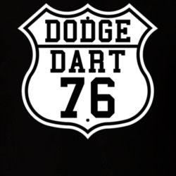 Highway Route 1976 Dodge Dart Classic Car T Shirt