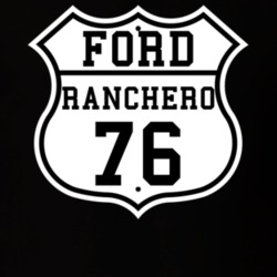 Highway Route 1976 Ranchero Classic Car T Shirt