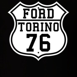 Highway Route 1976 Torino Classic Car T Shirt