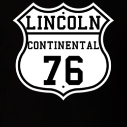 Highway Route 1976 Lincoln Continental Classic Car T Shirt