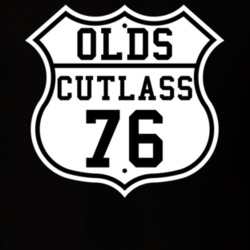 Highway Route 1976 Oldsmobile CutlaSS Classic Car T Shirt