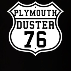 Highway Route 1976 Plymouth Duster Classic Car T Shirt