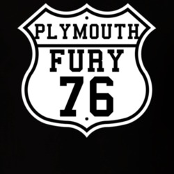 Highway Route 1976 Plymouth Fury Classic Car T Shirt