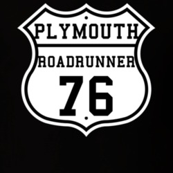 Highway Route 1976 Plymouth Roadrunner Classic Car T Shirt