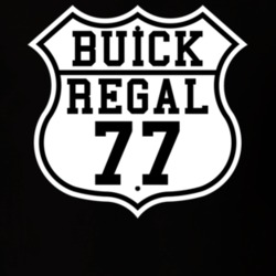 Highway Route 1977 Buick Regal Classic Car T Shirt