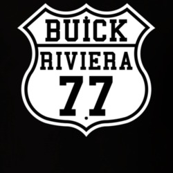 Highway Route 1977 Buick Riviera Classic Car T Shirt