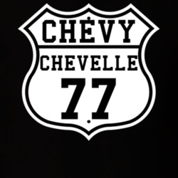 Highway Route 1977 Chevelle Classic Car T Shirt