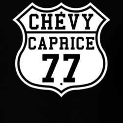 Highway Route 1977 Chevy Caprice Classic Car T Shirt