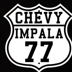 Highway Route 1977 Chevy Impala Classic Car T Shirt