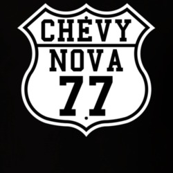 Highway Route 1977 Chevy Nova Classic Car T Shirt