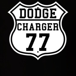 Highway Route 1977 Dodge Charger Classic Car T Shirt