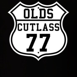 Highway Route 1977 Oldsmobile CutlaSS Classic Car T Shirt