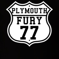 Highway Route 1977 Plymouth Fury Classic Car T Shirt