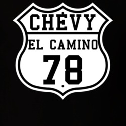 Highway Route 1978 Chevrolet El Camino Classic Car T Shirt