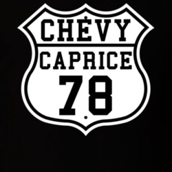 Highway Route 1978 Chevy Caprice Classic Car T Shirt