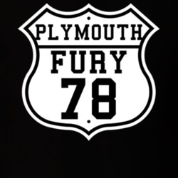 Highway Route 1978 Plymouth Fury Classic Car T Shirt