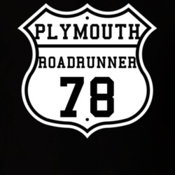 Highway Route 1978 Plymouth Roadrunner Classic Car T Shirt