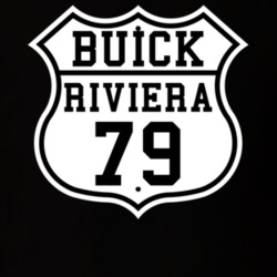 Highway Route 1979 Buick Riviera Classic Car T Shirt