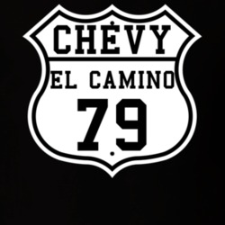 Highway Route 1979 Chevrolet El Camino Classic Car T Shirt