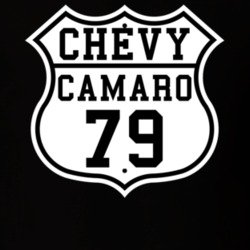Highway Route 1979 Chevy Camaro Classic Car T Shirt
