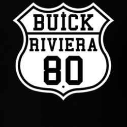 Highway Route 1980 Buick Riviera Classic Car T Shirt