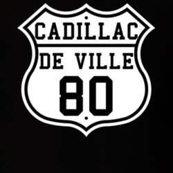 Highway Route 1980 Cadillac De Ville Classic Car T Shirt