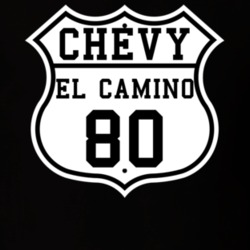 Highway Route 1980 Chevrolet El Camino Classic Car T Shirt