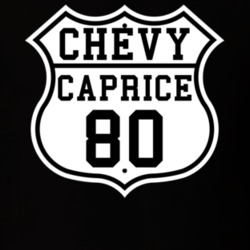 Highway Route 1980 Chevy Caprice Classic Car T Shirt