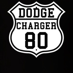 Highway Route 1980 Dodge Charger Classic Car T Shirt
