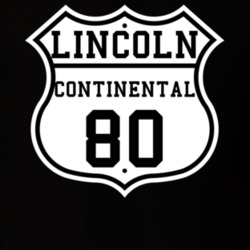 Highway Route 1980 Lincoln Continental Classic Car T Shirt
