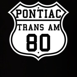 Highway Route 1980 Pontiac Trans Am Classic Car T Shirt