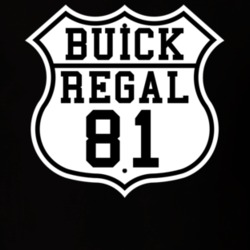 Highway Route 1981 Buick Regal Classic Car T Shirt
