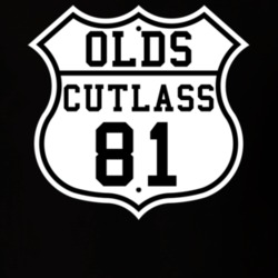 Highway Route 1981 Oldsmobile CutlaSS Classic Car T Shirt