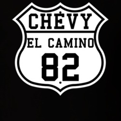 Highway Route 1982 Chevrolet El Camino Classic Car T Shirt