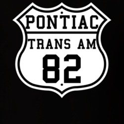 Highway Route 1982 Pontiac Trans Am Classic Car T Shirt