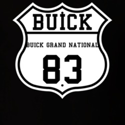 Highway Route 1983 Buick Grand National Classic Car T Shirt