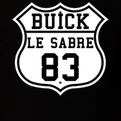 Highway Route 1983 Buick Le Sabre Classic Car T Shirt