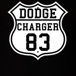 Highway Route 1983 Dodge Charger Classic Car T Shirt