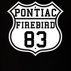 Highway Route 1983 Firebird Trans Am Classic Car T Shirt