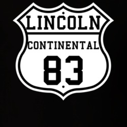 Highway Route 1983 Lincoln Continental Classic Car T Shirt