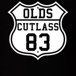 Highway Route 1983 Oldsmobile CutlaSS Classic Car T Shirt
