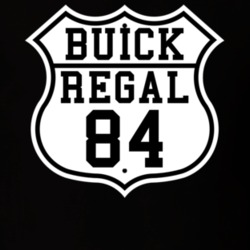Highway Route 1984 Buick Regal Classic Car T Shirt
