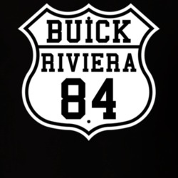 Highway Route 1984 Buick Riviera Classic Car T Shirt