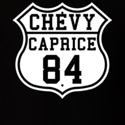 Highway Route 1984 Chevy Caprice Classic Car T Shirt