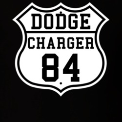 Highway Route 1984 Dodge Charger Classic Car T Shirt