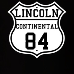 Highway Route 1984 Lincoln Continental Classic Car T Shirt